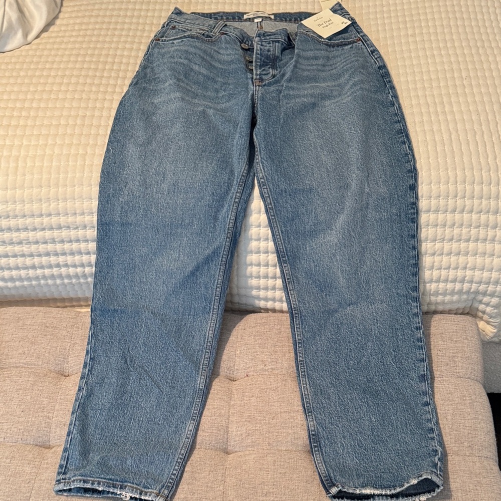 Abercrombie & Fitch Women's Straight Leg Blue Jeans